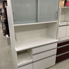 ☆来店限定☆ 松田家具 キッチンボード ホワイト ソフトクローズ 