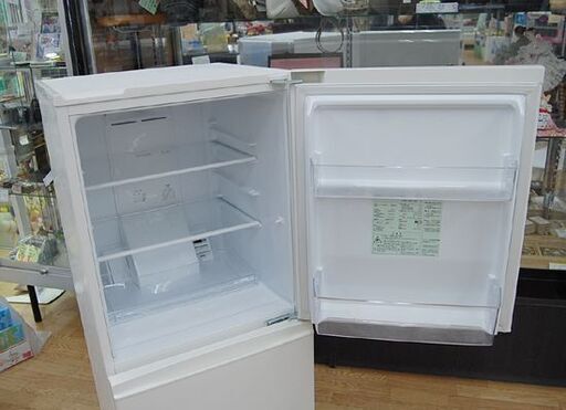 中古 157L スタイリッシュ 2ドア冷蔵庫 ハイアール AQR-16F-R