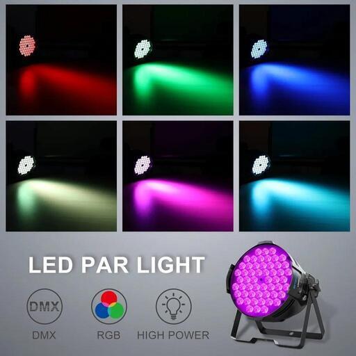 ディスコライト LPC007 54x3W RGB LED 舞台照明 6色変換ステージライト