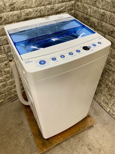 【美品】大阪送料無料★3か月保障付き★洗濯機★2021年★ハイアール★5.5kg★JW-C55FK★S-161