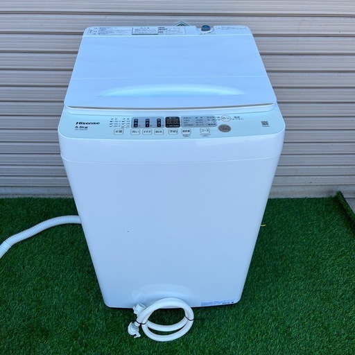 【引き取り限定】Hisense全自動洗濯機  5.5kg 2023年製 中古品