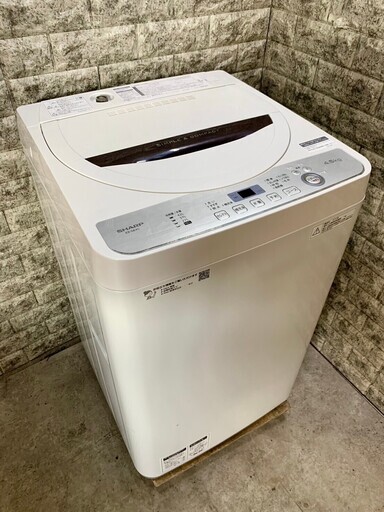 大阪送料無料★3か月保障付き★洗濯機★2019年★シャープ★4.5kg★ES-GE4C★S-169