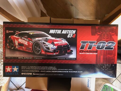 MOTUL AUTECH GT-R（TT-02シャーシ） 組立キット+ 走行用バッテリー2本 Finespec 2.4 ラジコン スターユニットＲＣカー 電動ＲＣカー