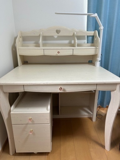 組み替え可能　学習机セット　美品