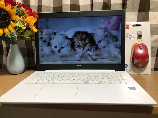 リノベＰＣ・特Ａ品！超速i7第8・高速新品SSD256GB・Webｶﾒﾗ内蔵・Win11・お洒落ホワイト・NEC/Office2021付/15.6ｲﾝﾁ/メモリ8GB/無線/DVD・CD再生ｿﾌﾄ付　No.2407026