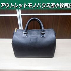 バーバリー ミニボストン バッグ ブラック/黒 Burberrys レザー ノバ 