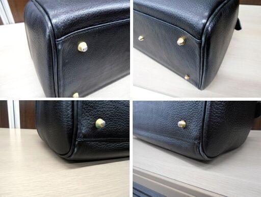 バーバリー ミニボストン バッグ ブラック/黒 Burberrys レザー ノバ