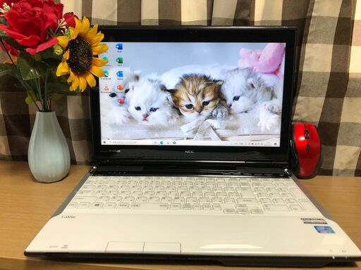 彡特価早い者勝ち！Ａ品美麗品！高速CPUi7第3・新品超速SSD256GB・Webｶﾒﾗ内蔵・ﾒﾓﾘ8GB・ＮＥＣ・ｸﾘｽﾀﾙﾎﾜｲﾄ・Win11・Office2021付/15.6ｲﾝﾁ/Wi-Fi無線/DVD・CD再生ソフト付No.2407026-2