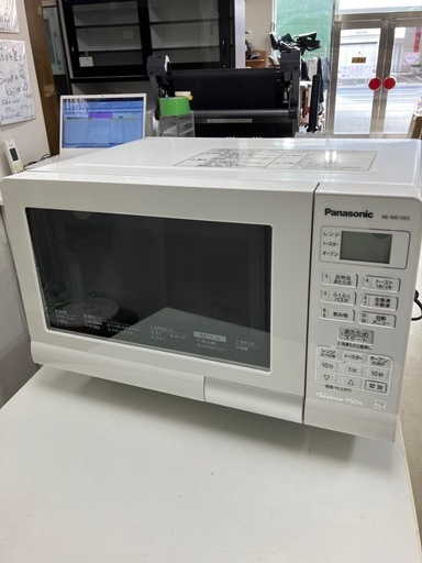 取引場所 南観音 A2407-665 Panasonic オープンレンジ 2018年製 NE-MS15E5-KW 汚れキズあり 動作確認済み