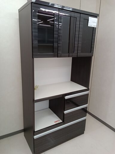 *お値段見直しました★ジモティ割あり★ サトークラフト レンジボード ブラック W89×D46.5×H183 クリーニング済み TC4032