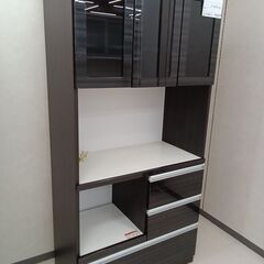 *お値段見直しました★ジモティ割あり★ サトークラフト レンジボード ブラック W89×D46.5×H183 クリーニング済み TC4032 お値段見直しました☆ジモティ割あり☆ サトークラフト レンジボード
