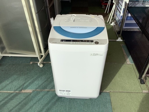 【リサイクルサービス八光】2014年製　SHARP 5.5kg 洗濯機【ES-GE55P-A】