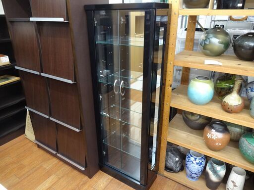 ガラスショーケース　ガラスキャビネット　コレクションボード　モノ市場東浦店【131】
