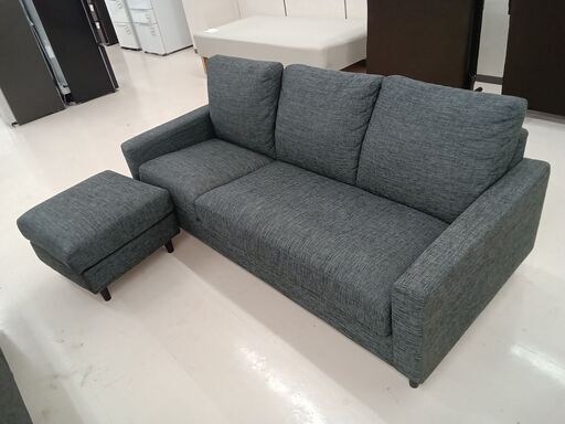 ★ジモティ割あり★  ソファ グレー W183.5×D83.5×H72 クリーニング済み TC4039
