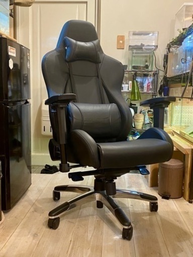 【美品】【値下げ！】AKRacingゲーミングチェア ブラックプレミアム高耐久PUレザー