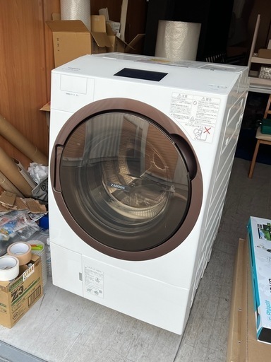 東芝 2020年製 ドラム式洗濯乾燥機 12kg ZABOON TW-127X8L ウルトラファインバブル洗浄 洗剤自動投入