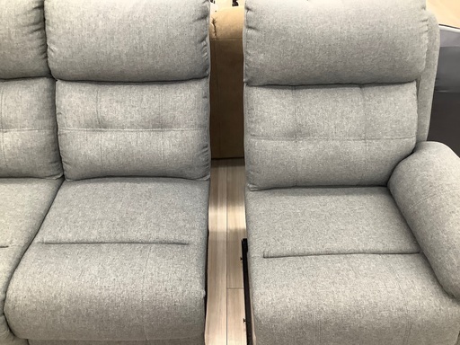 ニトリの3人掛けリクライニングソファー（グレー）のご紹介  