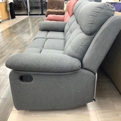 ニトリの3人掛けリクライニングソファー（グレー）のご紹介！（トレファク寝屋川）