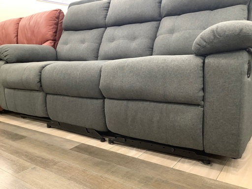 ニトリの3人掛けリクライニングソファー（グレー）のご紹介  