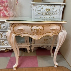 ロココ調 テーブル チェスト デスク イタリア家具系 猫脚 姫家具