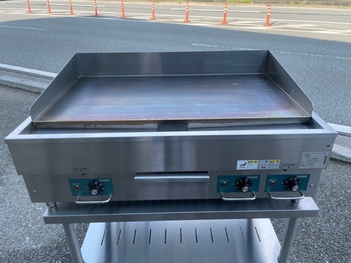 ■中古品 タニコー電気グリドル TCG-9060EN 2021年 900ｘ600ｘ410ｍｍ 3相200V 動作問題なし ■