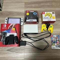 有機EL ほぼ新品switchスマブラなどセットお得