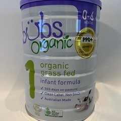 Bubsオーガニック 粉ミルク ステップ1（0〜6カ月）800g 3缶