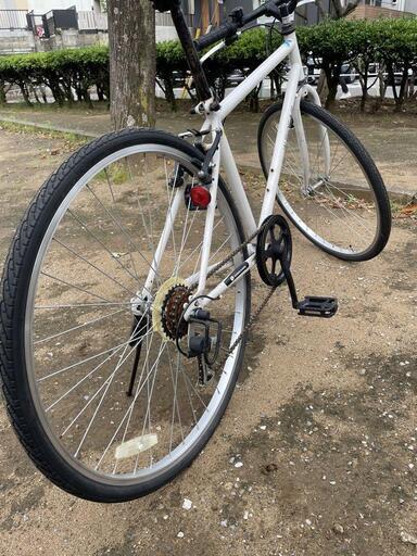27 inch bicycle / white color - 松戸