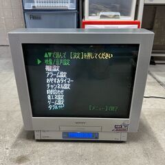 美品　 東芝 　TOSHIBA 　21インチ 　テレビデオ 　VHS 　2000年製　リモコン　J-21FF10