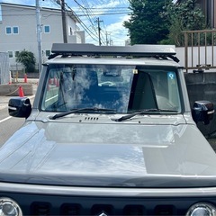 ジムニー ルーフキャリア ラックJB64 JB74-70s vintage パキスタンコットンパープルインド綿ワンピース古着