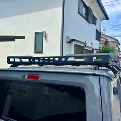 ジムニー ルーフキャリア ラックJB64 JB74-70s vintage パキスタンコットンパープルインド綿ワンピース古着