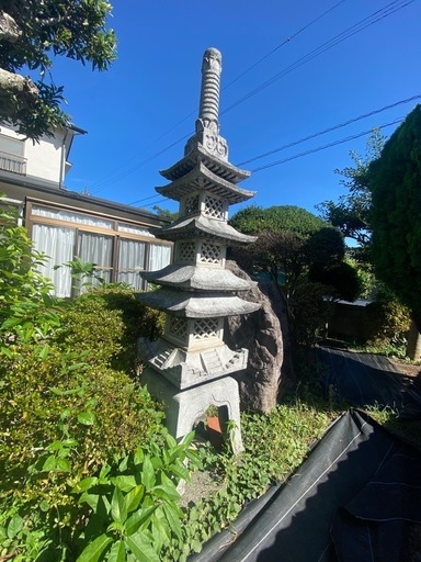 五重の塔　灯籠　燈篭 日本庭園　オブジェ