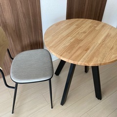KANADEMONO 丸テーブル&椅子セット