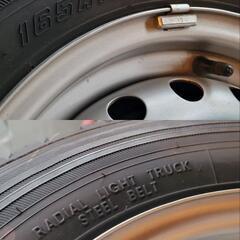 165R13 6PR LT ホイール付きタイヤ ４本