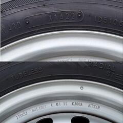 165R13 6PR LT ホイール付きタイヤ ４本