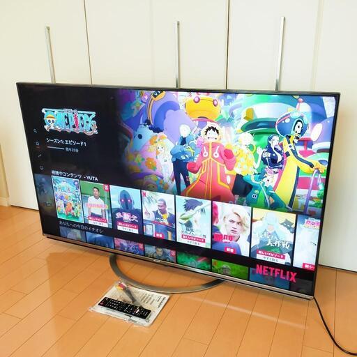 【美品】SHARP AQUOS 60型 Android 4K 17年製\nLC-60US45