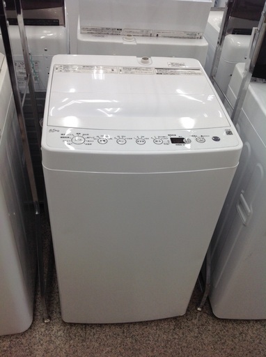 「ジモティー見た」で10％OFF！【4.5kg全自動洗濯機】4.5kg全自動洗濯機 Haier ハイアール BW-45A 4.5kg 2021年製:ホワイト
