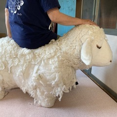 羊　オブジェ　制作途中