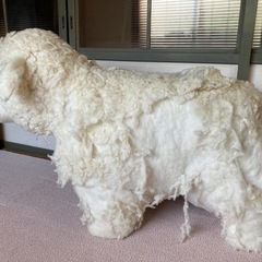 羊　オブジェ　制作途中