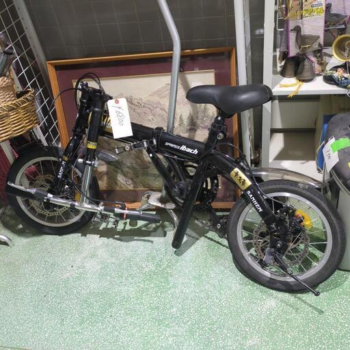 ブラック　折りたたみ自転車