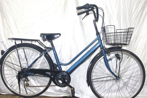 「中古」ファミリーサイクル/26インチ/LEDオートライト/6段変速/②