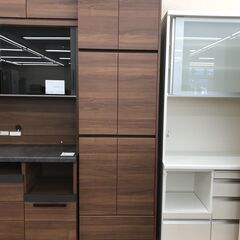 ☆ジモティ割あり☆ パモウナ キッチンキャビネット ブラウン H228×W62 