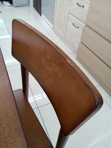 ☆ジモティ割あり☆ ダイニングセット ブラウン H70×D75×W120 ☆ジモティ割あり☆ ダイニングセット ブラウン H70×D75×W120