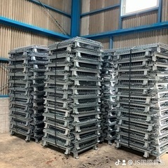 新品メッシュパレット　網カゴ　折りたたみ