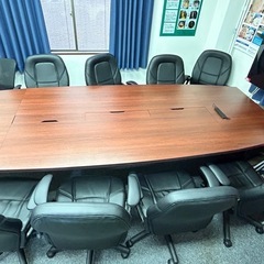 値段相談可
ミーティング テーブル テーブ大型 8人 