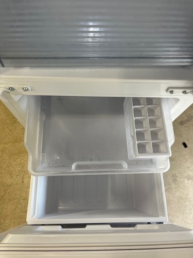 付け替え両開き】2023年製SHARPノンフロン2ドア冷蔵庫179L/ホワイト