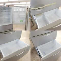 4ドア冷蔵庫 357L 2007年製 【現状格安】サンヨー SR-361M シルバー SANYO キッチン 300Lクラス☆ 札幌市 北区 屯田 