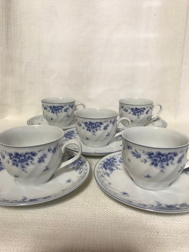 【昭和レトロ】SANGO CHINA★カップ\u0026ソ－サ－5客セット