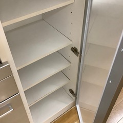 トレファク ラパーク岸和田店】ホワイト×シルバーのレンジ台入荷しました。