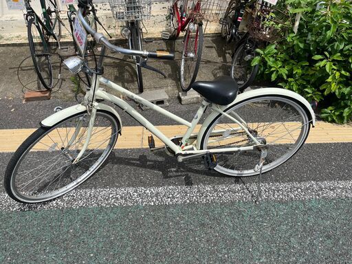 リサイクルショップどりーむ天保山店　No1292　自転車　26インチ　6段ギア付き　ベル付き　LEDオートライト付き